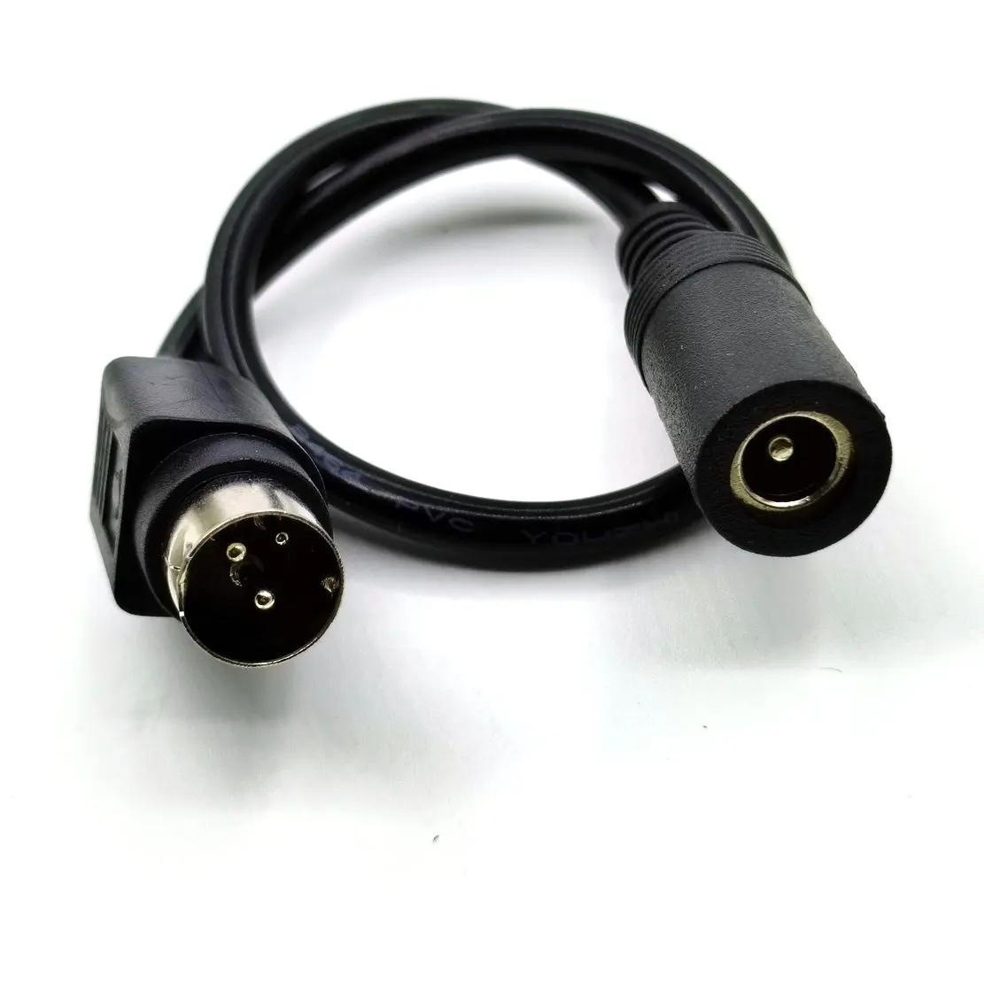 1 piezas DC hembra 5,5x2,1mm a macho Cable de 3 pines - imagen 4