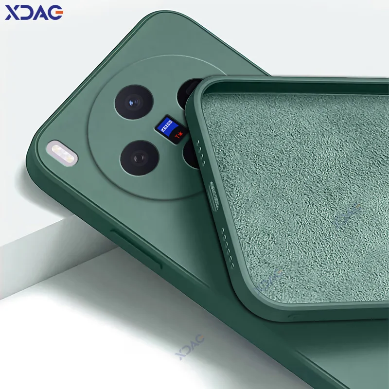 Fundas suaves con forro de microfibra antiarañazos para VIVO X300 Pro 5G, fundas de teléfono de silicona líquida delgada, bolsas protectoras de armadura a prueba de golpes - imagen 2