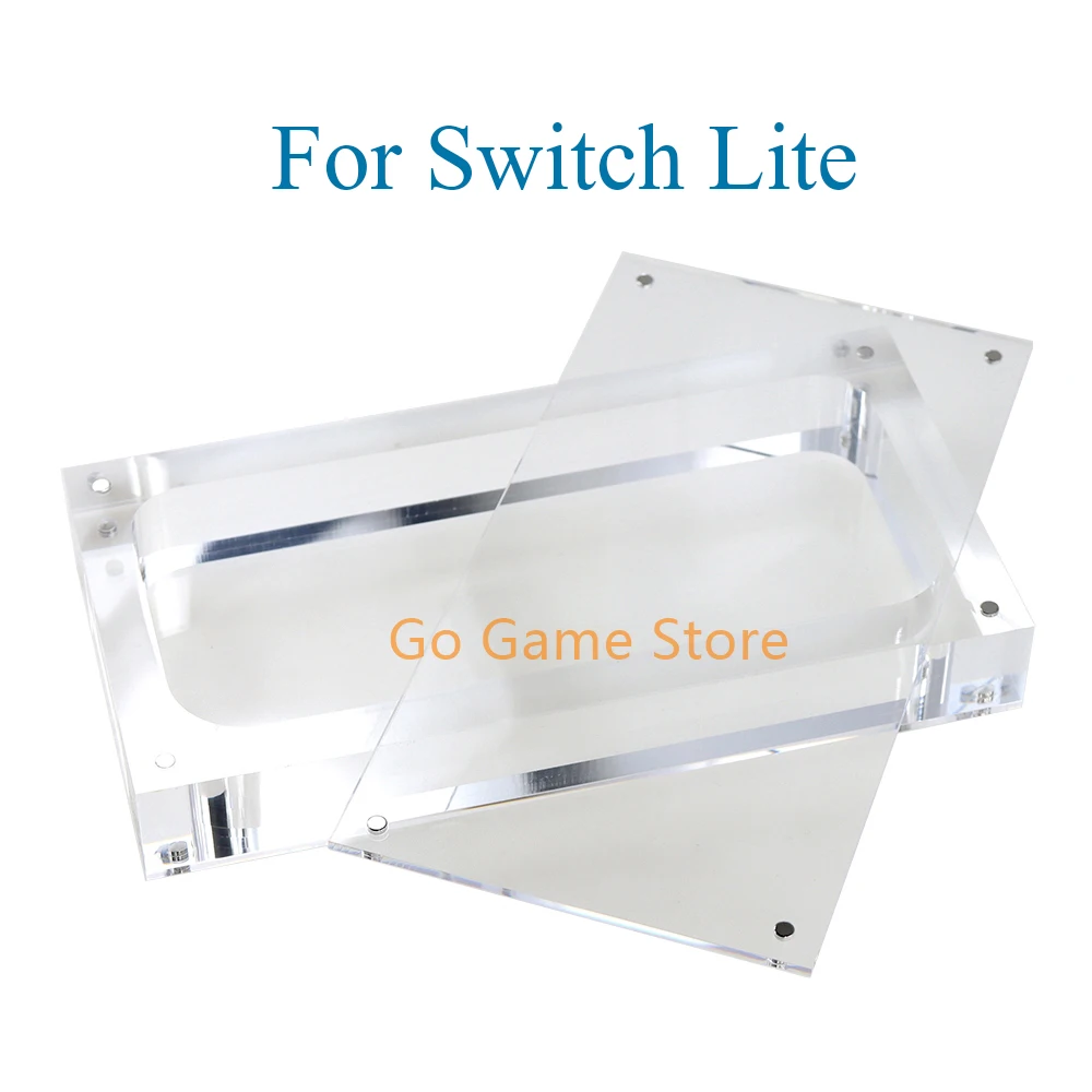 Caja de acrílico transparente con tapa magnética, estuche de exposición para consola de juegos Switch Lite, 1 ud.