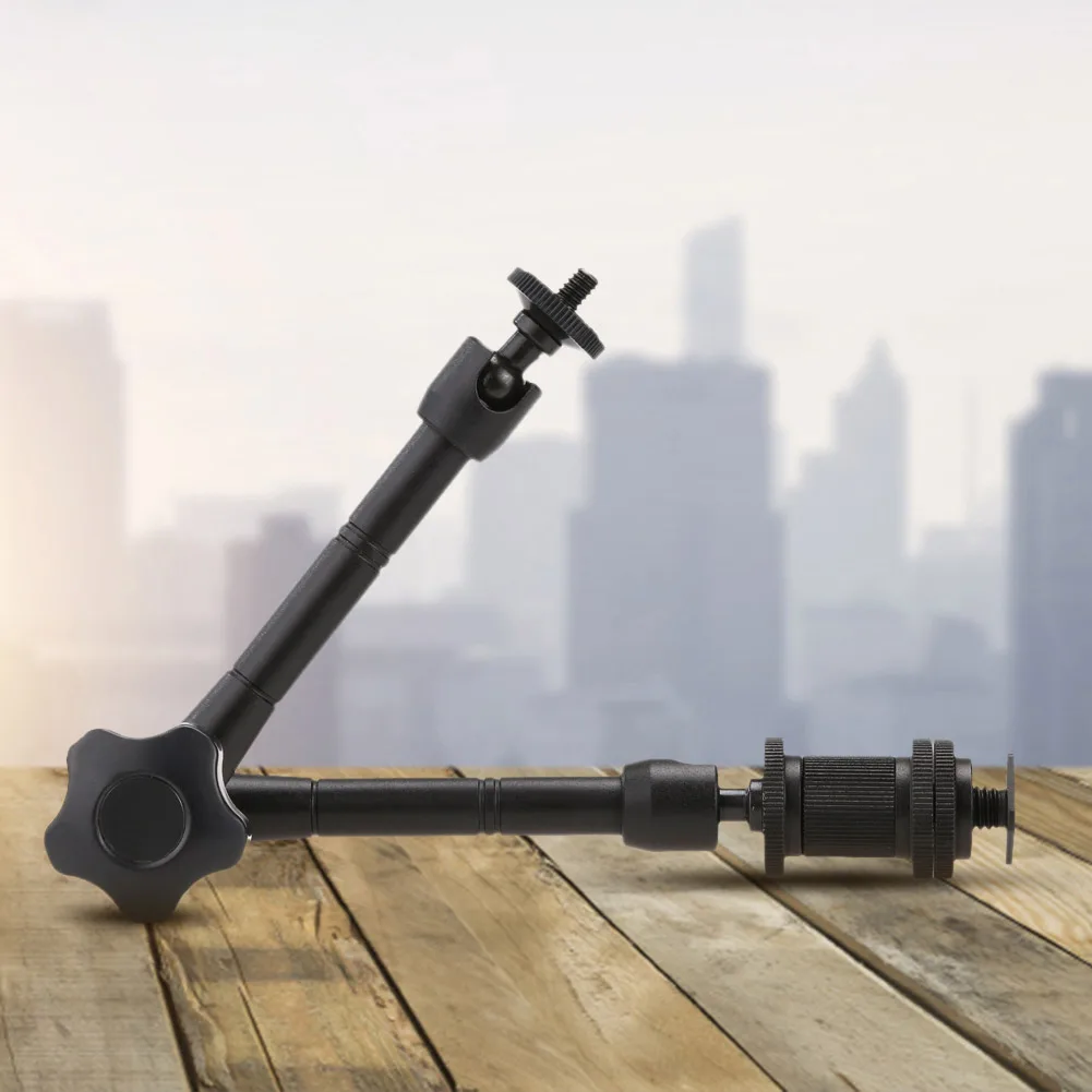 Brazo mágico articulado de fricción ajustable de 11 pulgadas, brazo mágico articulado de Metal, accesorios de cámara de estudio para Monitor LCD DSLR - imagen 2