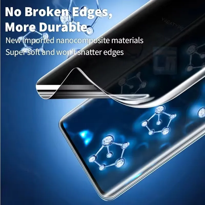Película de hidrogel de privacidad para Xiaomi Redmi Note 12 13 Pro 5G 4G, Protector de pantalla sin desbloqueo de huellas dactilares, 3 uds. - imagen 5