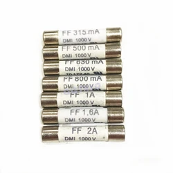 DMI Fusible cerámico 6,3 × 32 mm 1000 V para multímetro digital