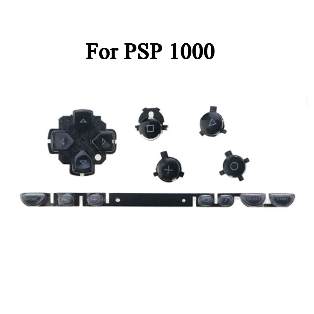 1 Juego de teclado negro izquierdo y derecho para inicio en casa, Kit de botones de repuesto para PSP 1000 2000 3000, módulo Sensor de botón de Joystick analógico - imagen 2