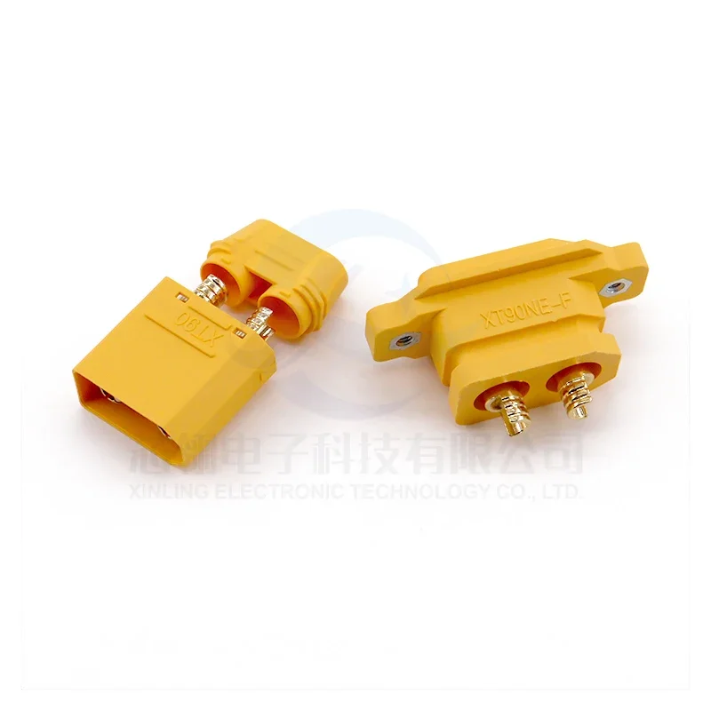Enchufe macho y hembra fijo de XT90NE-F, modelo de avión chapado en oro, conector de alimentación de carga ESC, batería de litio - imagen 2