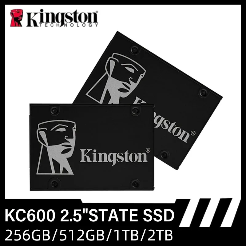 Kingston KC600 SSD 256GB 512GB 1TB 2TB SATA III Unidad interna de estado sólido de 2,5 pulgadas HDD Disco duro HD SSD 1024GB Notebook PC