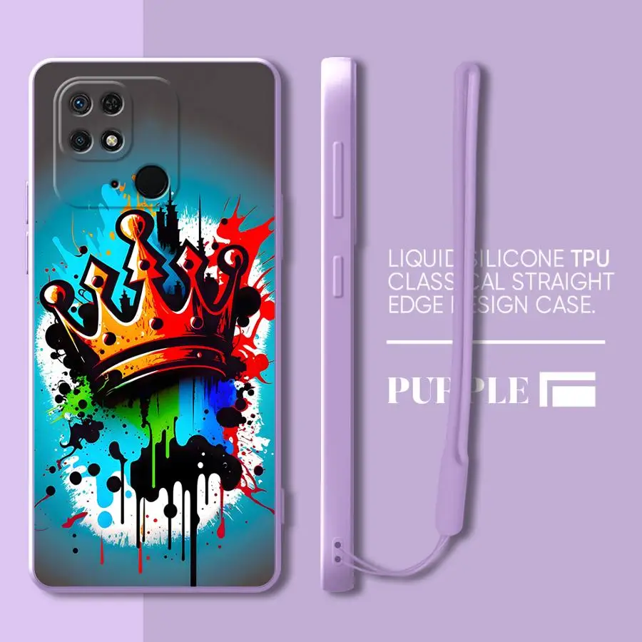 Funda para Xiaomi Redmi 10 A2 K60 A1 12C A3x K40 13C 9 8 14C funda suave hermosa corona - imagen 4