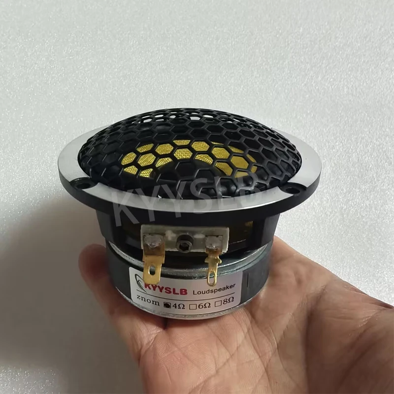 Unidad de transmisión de altavoz de rango medio KYYSLB, altavoz de rango medio con marco de aluminio de 3-3,5 pulgadas para Audio en casa, altavoz de rango medio para Audio de coche