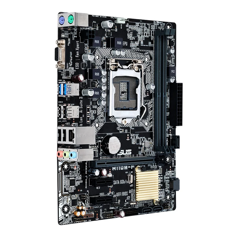 Nuevo ASUS H110M-F LGA1151 pin placa base de computadora de escritorio M-ATX placa pequeña compatible con DDR4 - imagen 2