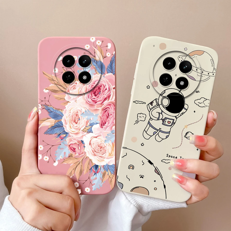 Funda Realme 12X silicona líquida flor suave antirayaduras cámara - imagen 5
