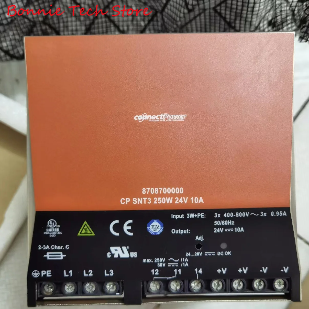 8708700000 para Weidmuller CP SNT3 250W 24V 10A, unidad de fuente de alimentación, 24 V - imagen 2