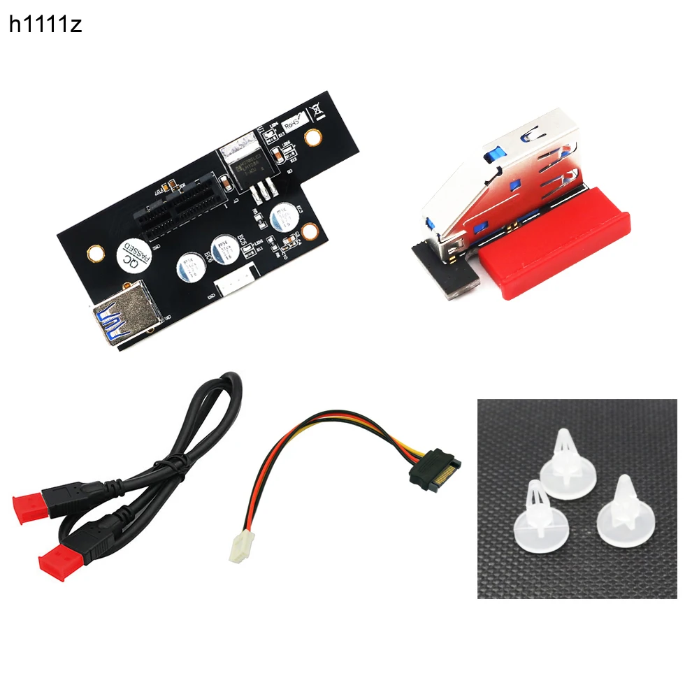 Tarjetas adicionales H1111Z, extensor PCI-E X1, PCIE Riser, USB 3,0, PCI-E Riser, PCI Express, Cable de tarjeta elevadora para tarjeta gráfica de red