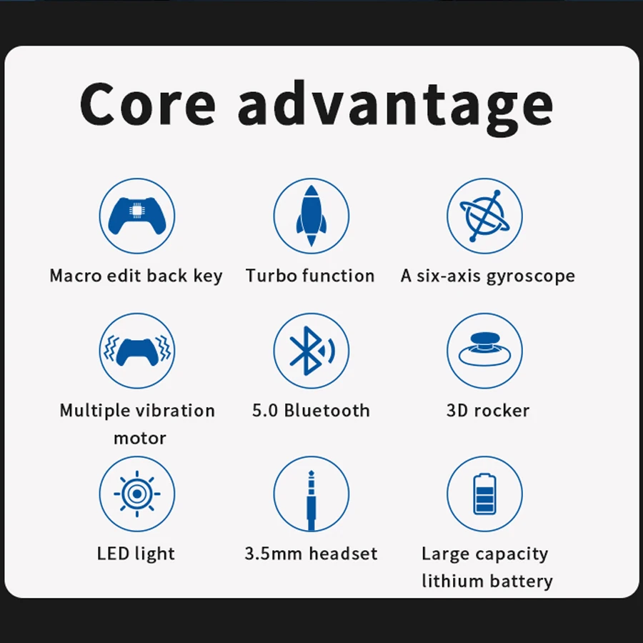 Mando de Control Bluetooth para PS4, PS3, PS, Playstation 4, 3, teléfono, PC, móvil, Android, TV, controlador inalámbrico, Joystick para juegos - imagen 2