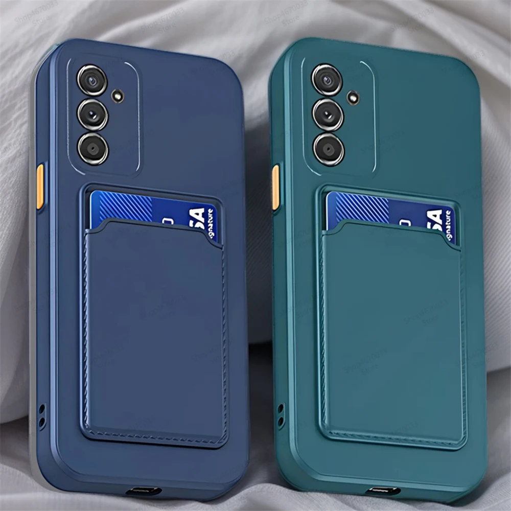 Funda de teléfono de silicona con tarjetero para Samsung Galaxy A55 A35 A54 A34 A25 A15 A54 A16 A26 A36 A56 A05S 4G 5G 5G Funda a prueba de golpes - imagen 2