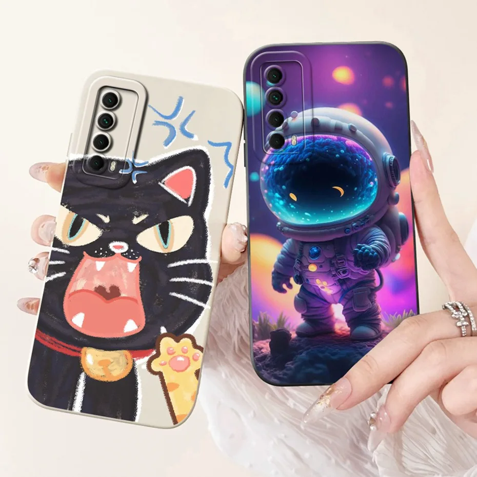 Funda protectora de lente para Huawei P Smart 2021 PPA-LX1 PPA-LX2 / Y7A PPA-LX3 fundas de teléfono de TPU de silicona suave con impresión encantadora - imagen 5