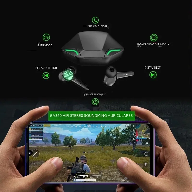 Auriculares estéreo con sonido envolvente 3D, audífonos G11 TWS de baja latencia con micrófono para videojuegos, novedad - imagen 5