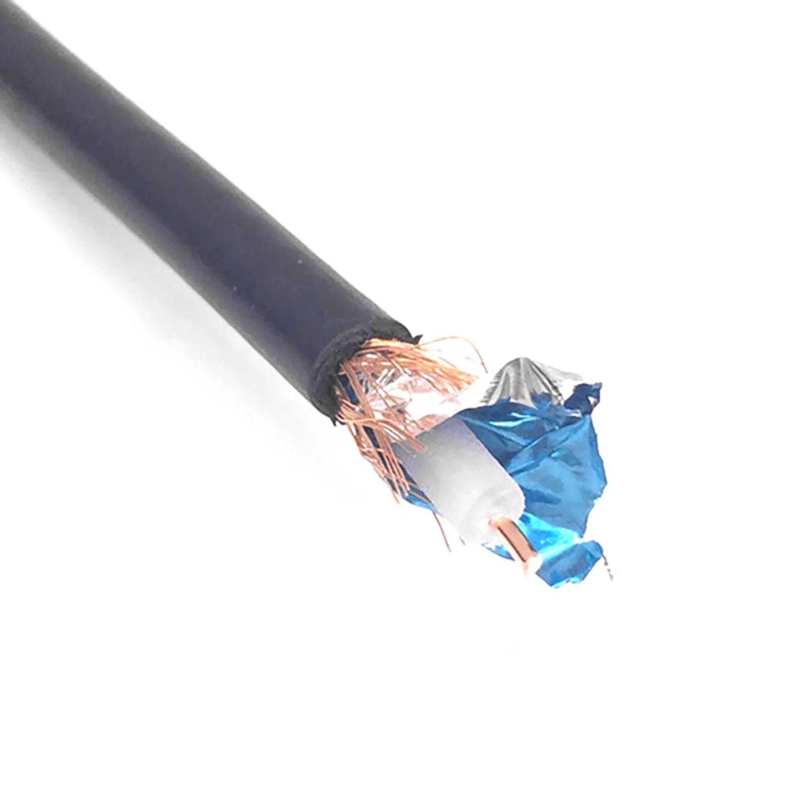 Conector de Cable Coaxial PL259 UHF macho a PL259 UHF macho, 15m, engarce para RG58, 50ohm, para antenas de Radio CB, 1 unidad - imagen 4