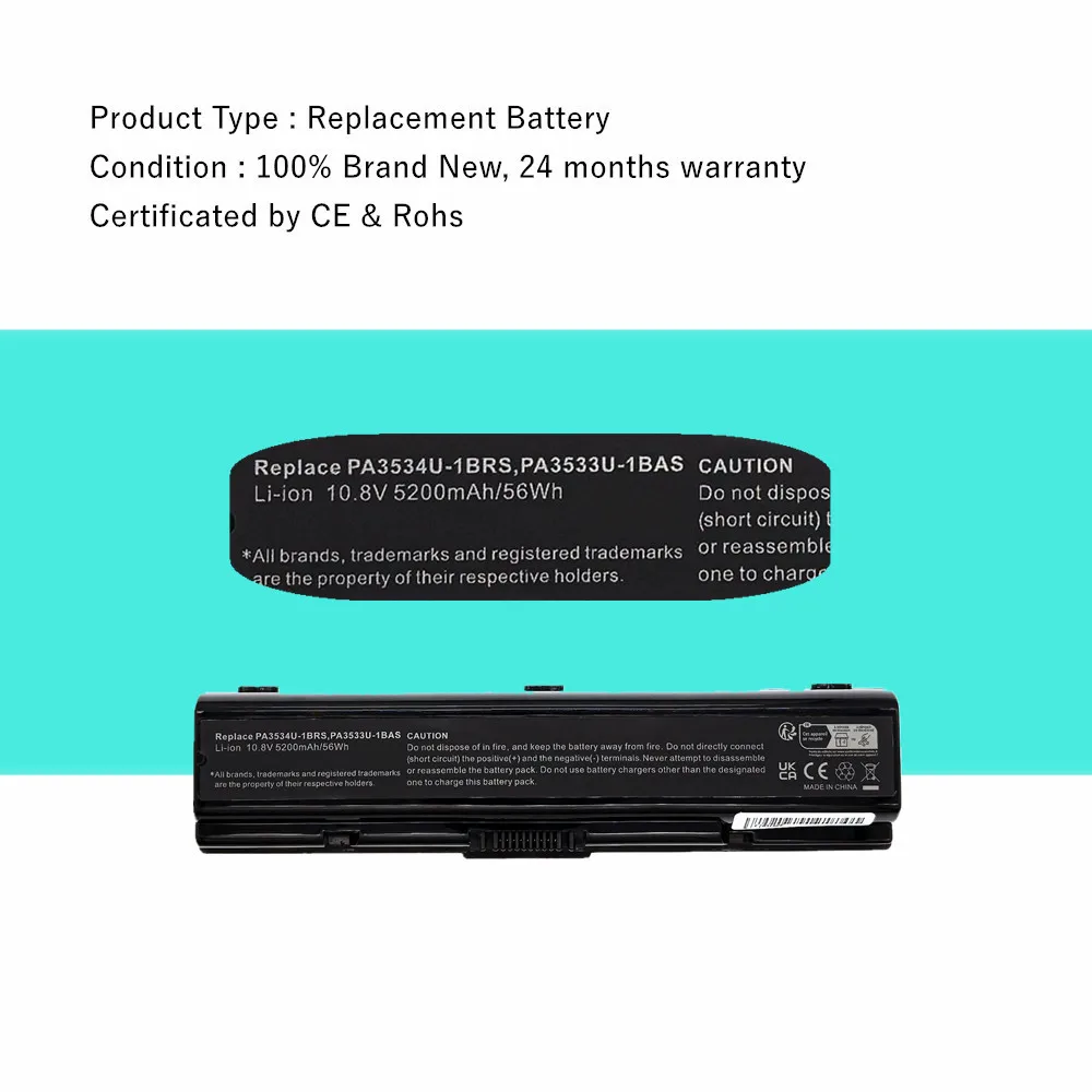Batería del ordenador portátil para Toshiba Satellite L500 L550 M200 M206 M211 A205 A305 A355 A505D L203 L305 L450D L500D L550D M202 M207 M212 - imagen 3
