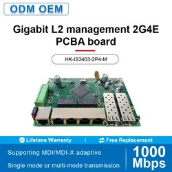 Conmutador Gigabit Industrial L2 – 2 SFP + 4 Puertos RJ45