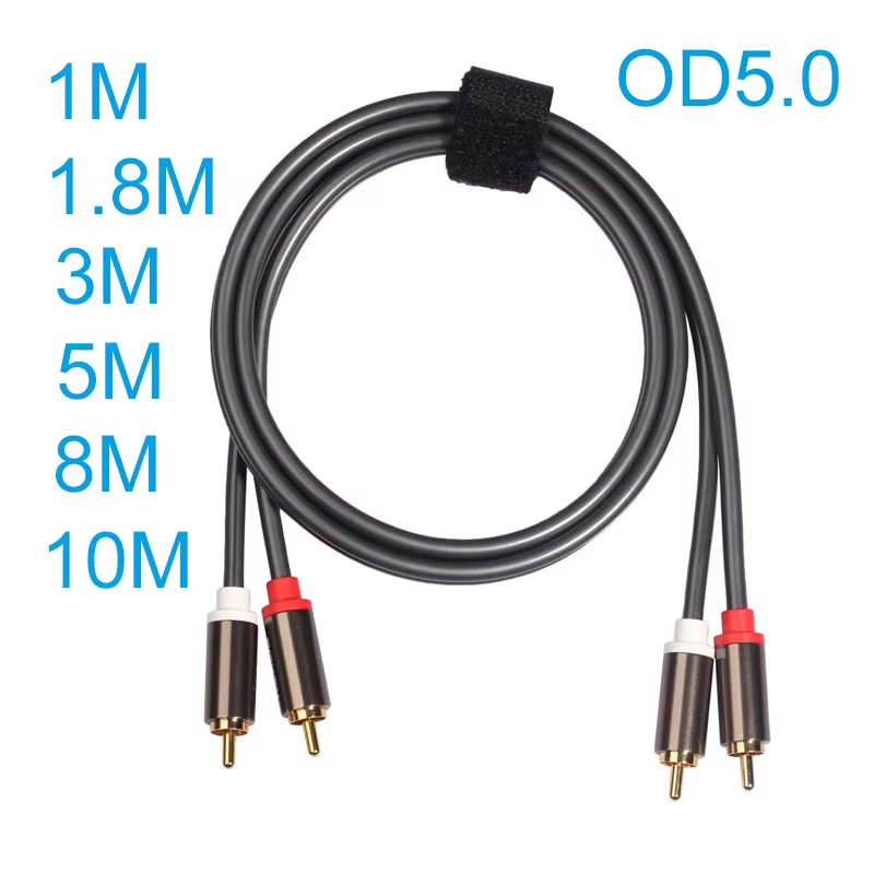 Cable RCA Estéreo Macho-Macho OFC 24K Antiferencia - imagen 4
