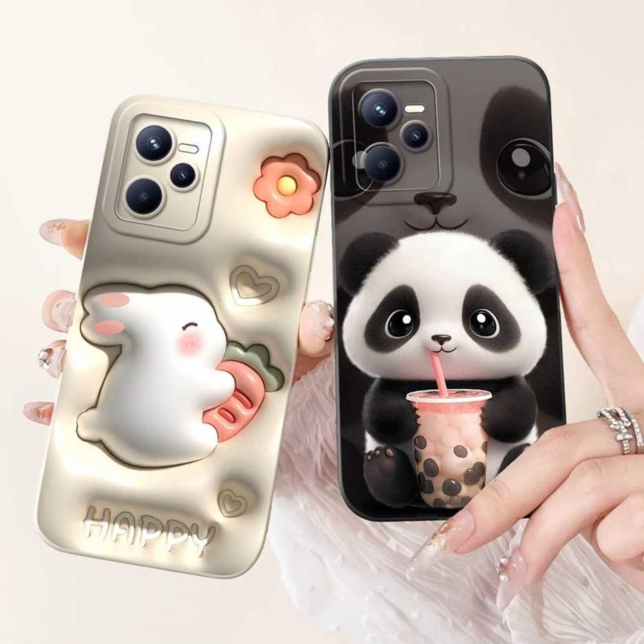Funda de silicona suave para teléfono Realme, carcasa con dibujos de animales bonitos, para Realme, C35, C 35, RealmeC35, 6,6 pulgadas, RMX3511 - imagen 4