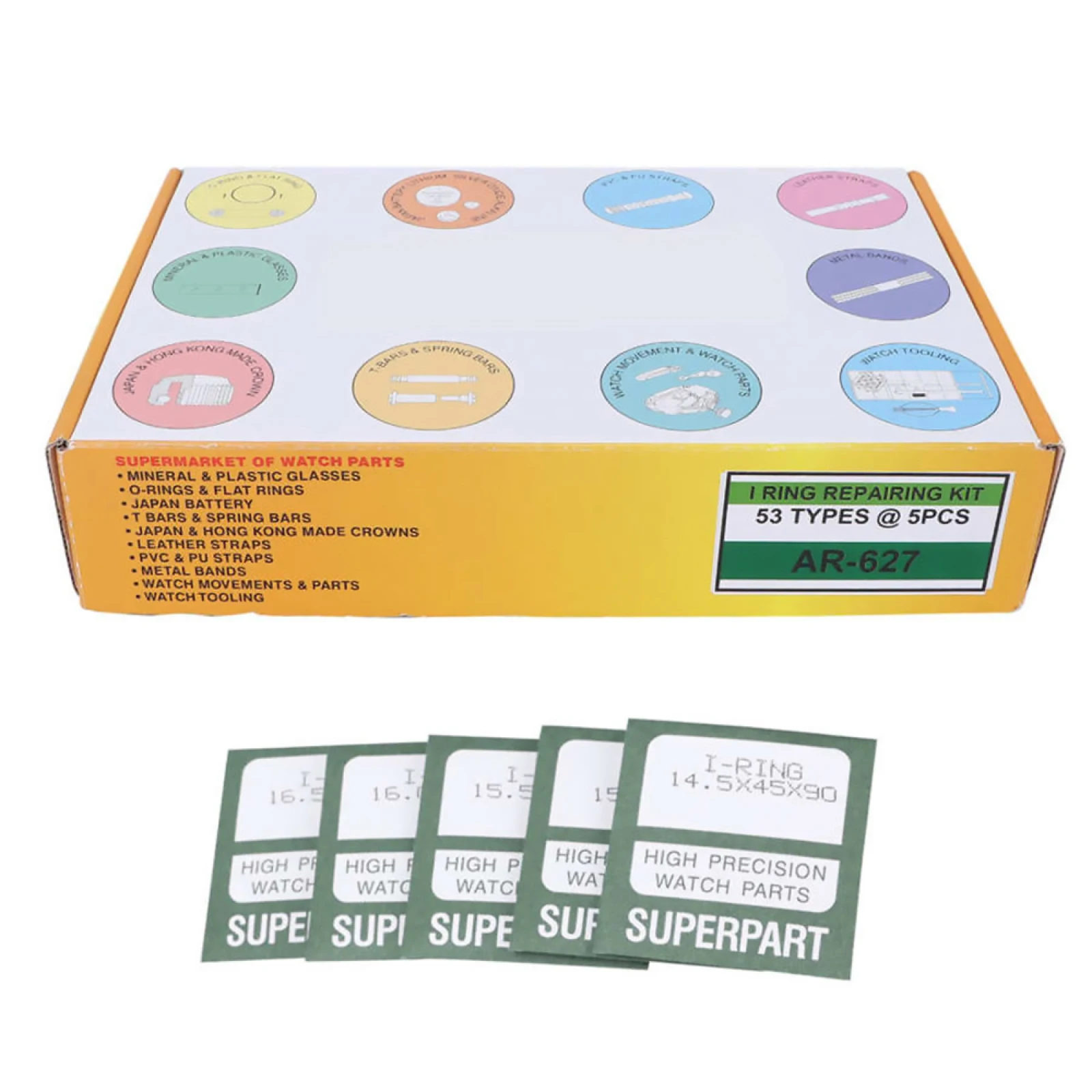 265 unids/caja reloj impermeable junta tórica DIY caja de reloj arandelas de junta trasera juego de juntas de reloj profesional piezas de reparación para relojeros - imagen 2