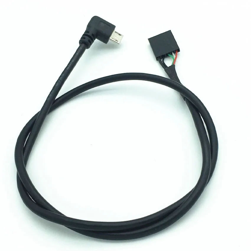 Placa base de ordenador PC 9P a Micro USB a DuPont 2,54mm 5Pin DuPont USB a Micro USB cable de datos papel de aluminio + cable de malla tejida - imagen 2