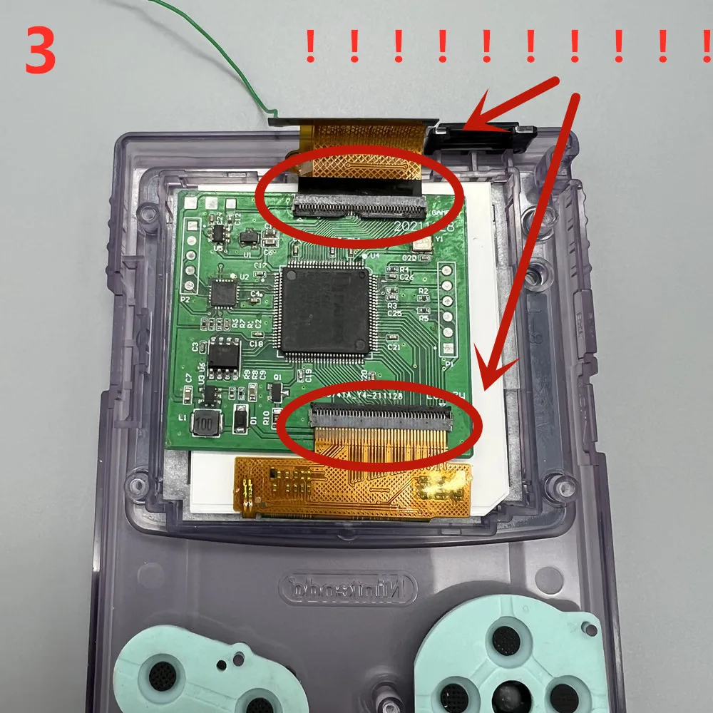 Pantalla LCD de alto brillo de 2,45 pulgadas, carcasa nueva para Gameboy Color GBC, tamaño Original - imagen 5