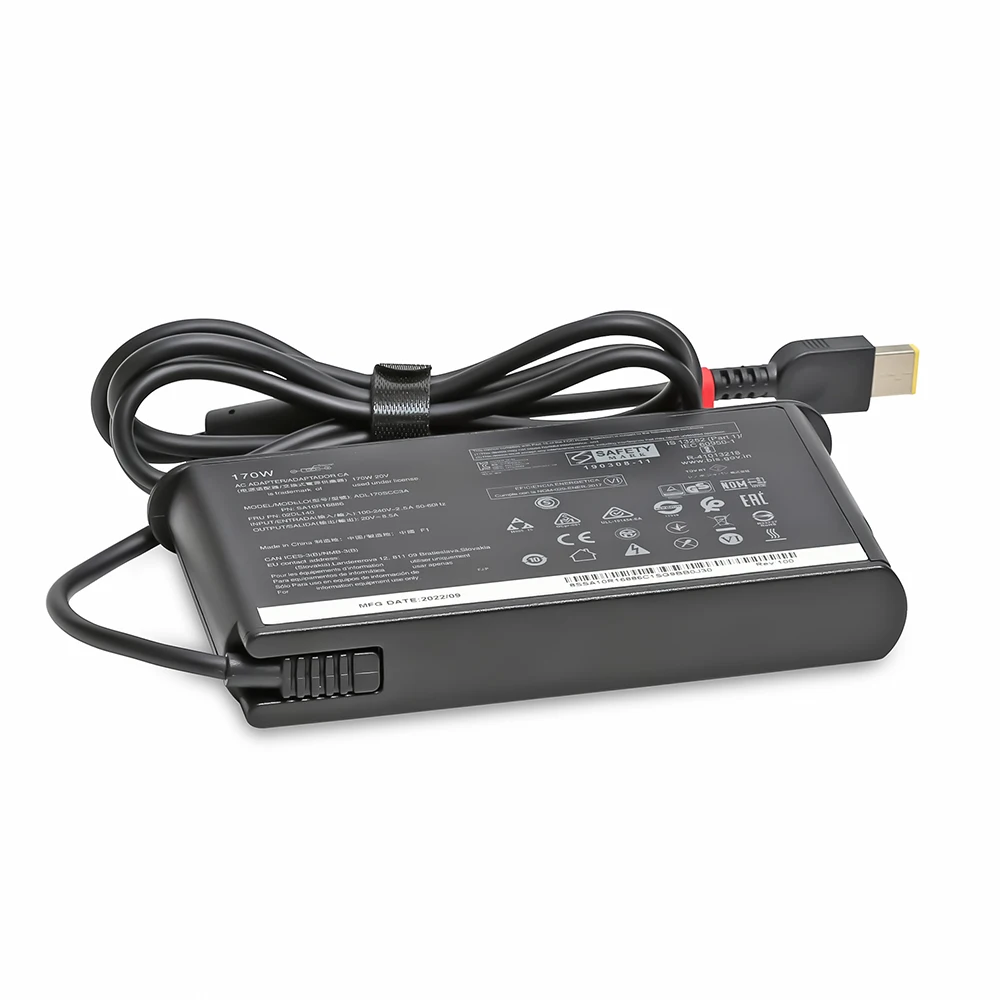 Cargador USB para portátil Lenovo Thinkpad, adaptador de corriente de 170W, 20V, 8.5A, P1, P50, P51, P52, P53, P70, P73, W540, W541, T540P, Yoga 15, 45N0487 - imagen 4