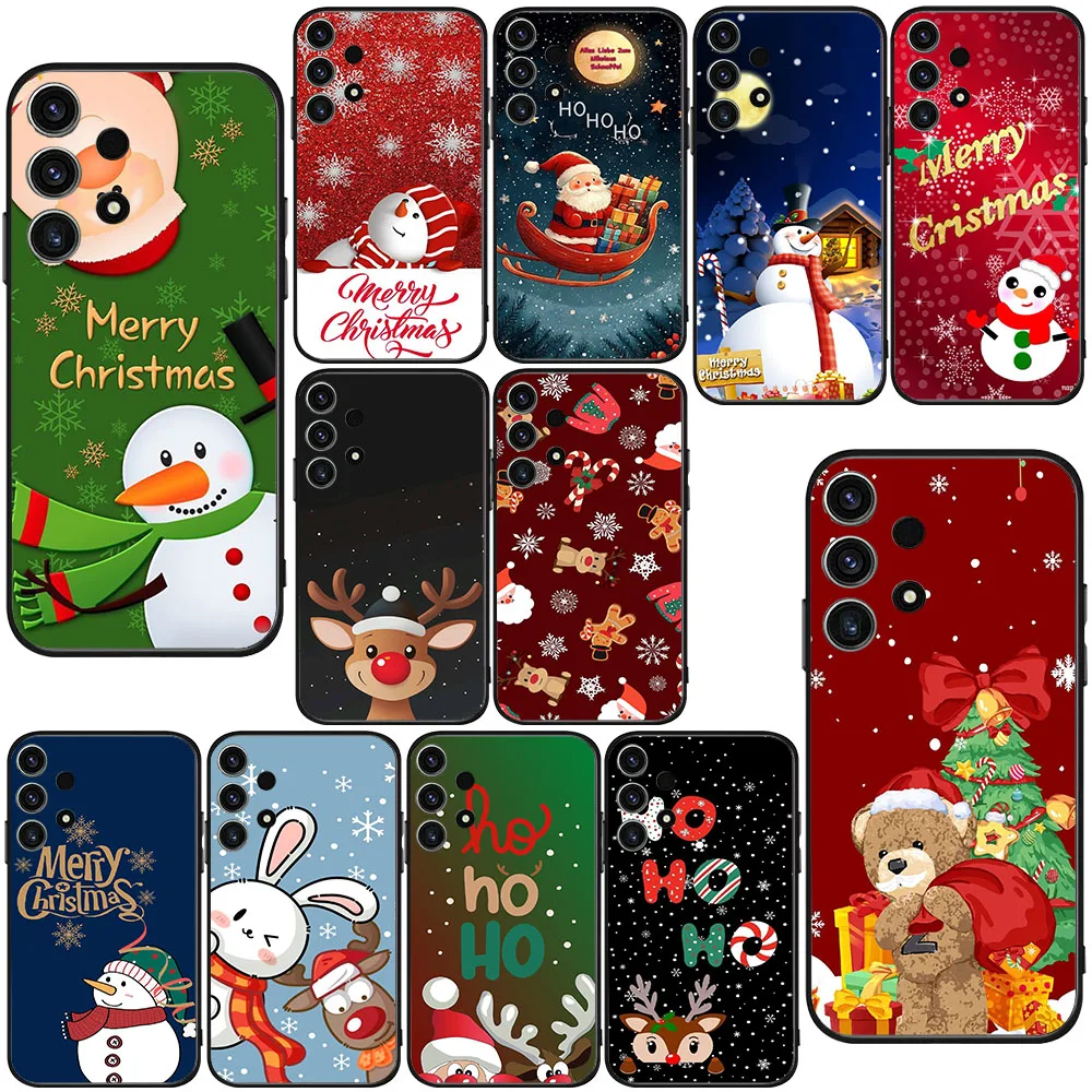 BK-21 Funda blanda Feliz Navidad para Samsung S21 S21S S22 S23 S30 Fe Ultra Plus - imagen 3