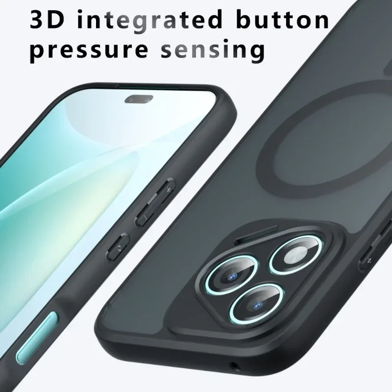 Para Honor 400 Pro funda para Magsafe Magentic mate acrílico parachoques para Honor 400 Lite 400Pro Honor400Pro funda rígida de carga inalámbrica - imagen 4