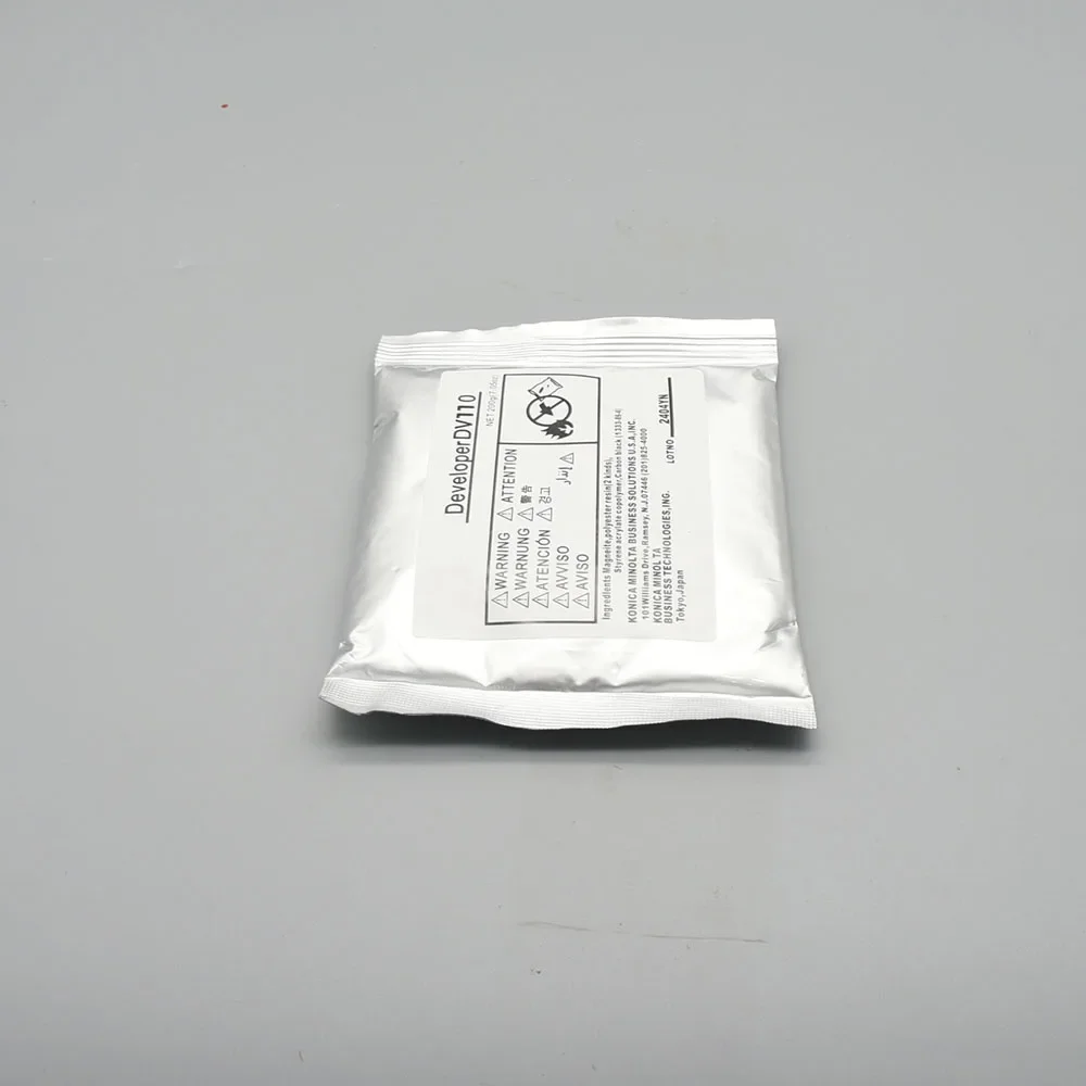 1 unidad nuevo desarrollador DV110 compatible para Konica Minolta Bh162 Bh180 Bh210 di152 di183 di250 di3510 7118 200 g/bolsa desarrollador negro - imagen 2