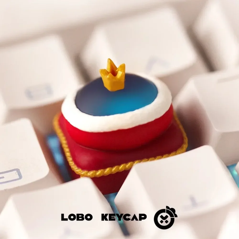 Tapa de teclado de resina personalizada con tema King SLM, tapa de tecla hecha a mano para accesorios de teclado mecánico, regalo 1UCherry MX Lucky65V2 - imagen 5