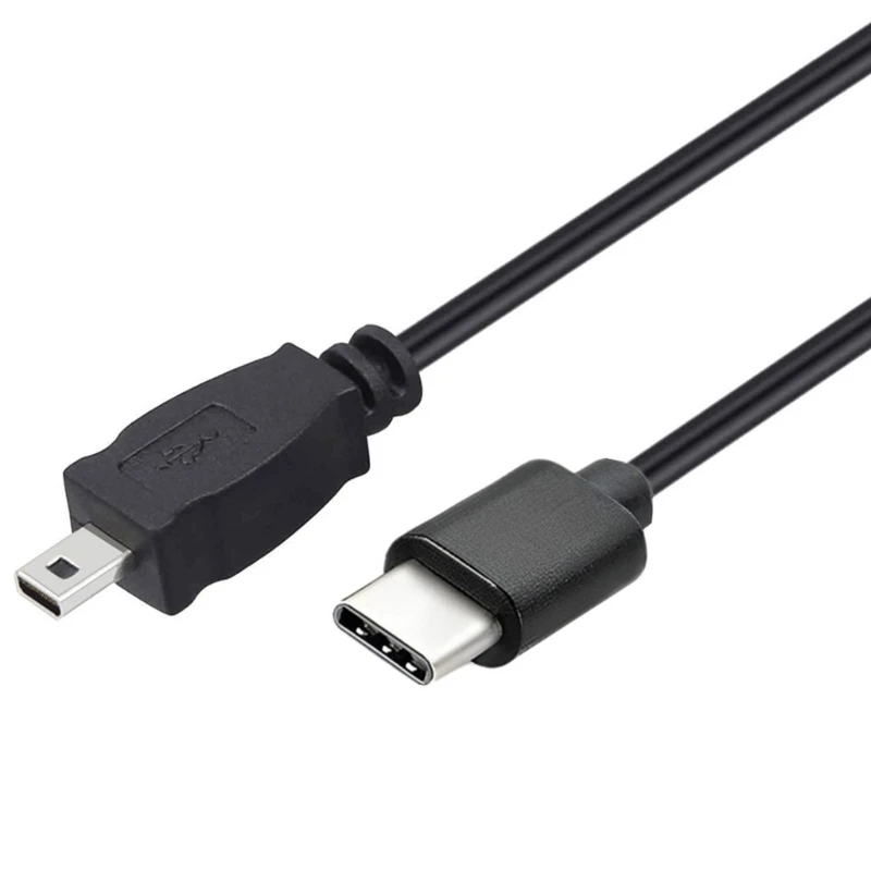 Cable USB C a Mini USB tipo C, cable de datos de sincronización de carga micro USB a Mini-USB OTG para GPS, Mp4/3, cámara, cámara de teléfono inteligente