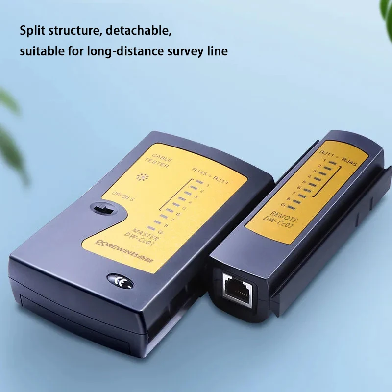 Network Cable Tester Continuity Tester For RJ45 RJ11 RJ12 Twisted Pair Connections CAT5/CAT6/CAT7 UTP LAN Wire Test Tool - imagen 4