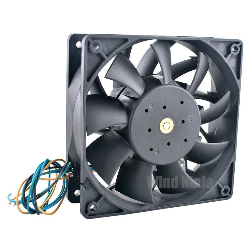 Ventilador de refrigeración de alta velocidad de 12cm y 120mm FD1238B24W3-63 DC24V 26,40W rodamiento de bolas doble de 4 pines para convertidor de frecuencia 120x120x38mm - imagen 2