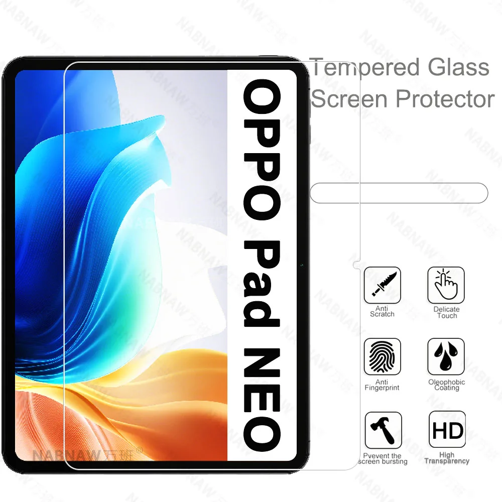 2 piezas HD Protector de pantalla a prueba de arañazos vidrio templado para OPPO Pad NEO LTE WiFi 11,36 pulgadas 2024 película protectora para tableta - imagen 5