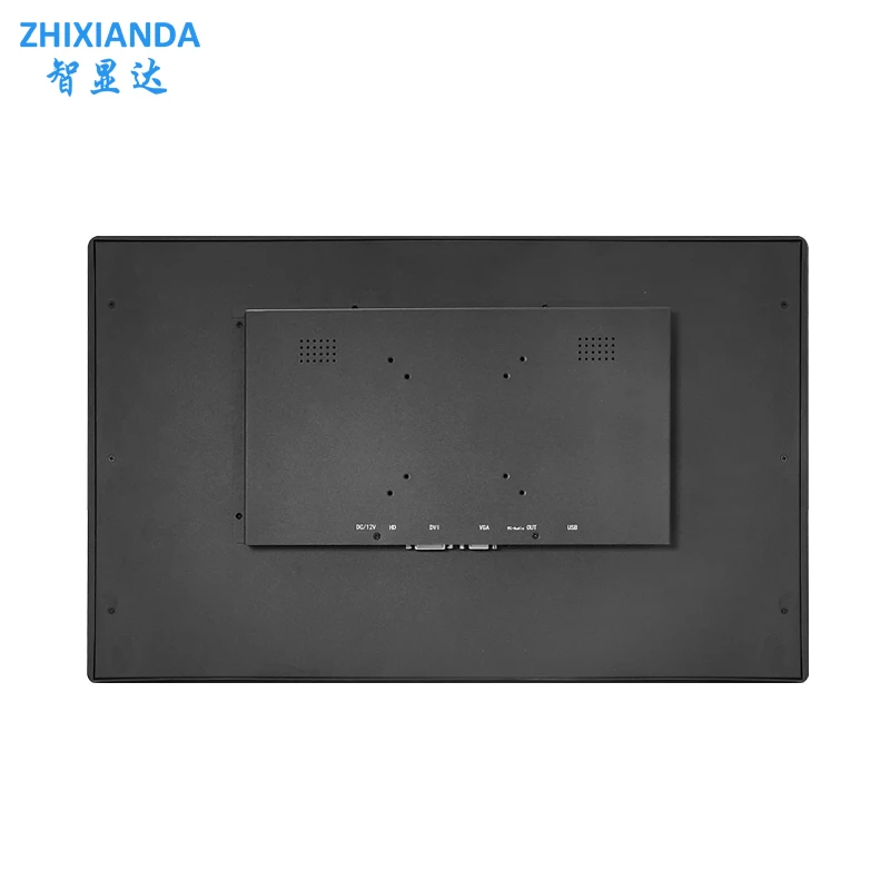 ZHIXIANDA 23,8 ''1080p LCD pantalla táctil Monitor integrado caja de metal de grado industrial con interfaz HD VGA DVI - imagen 3