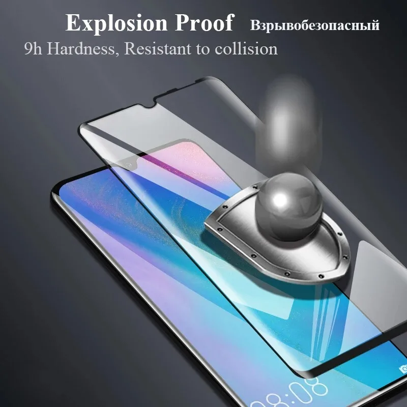 Protector de pantalla de vidrio templado transparente 9H con pegamento completo curvo 3D para Huawei Pura 70 Ultra Nova 10 P40 P60 Art Mate 50 RS Pro Plus - imagen 4