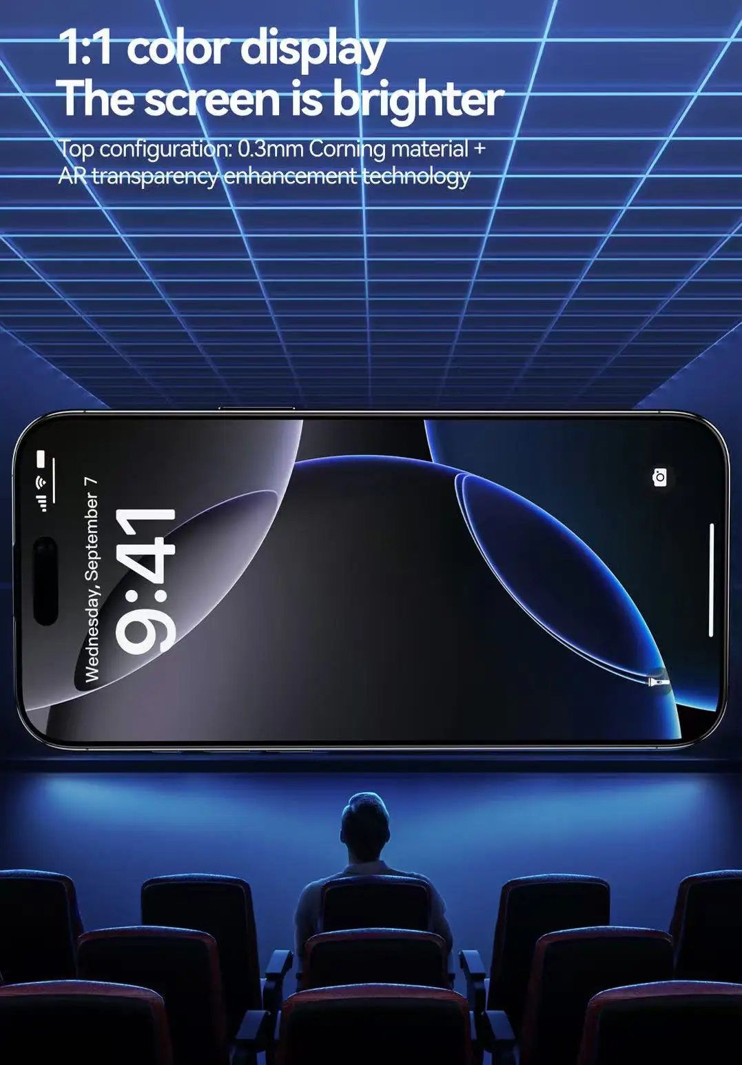 Para iPhone 17 Pro Max 16 15 14 Plus 13 Protector de pantalla de vidrio templado de aire 3 uds 9H antiarañazos sin burbujas accesorios móviles - imagen 2