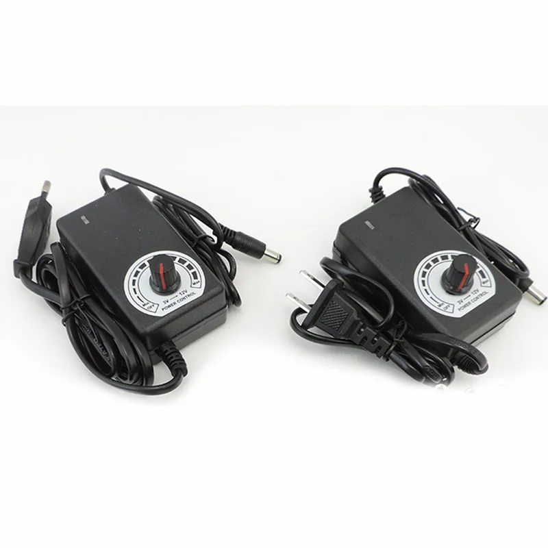 Adaptador Universal AC100-240V a DC 9-24V 1A transformador de fuente de alimentación ajustable cargador eléctrico CCTV tira de luz LED N6 - imagen 2