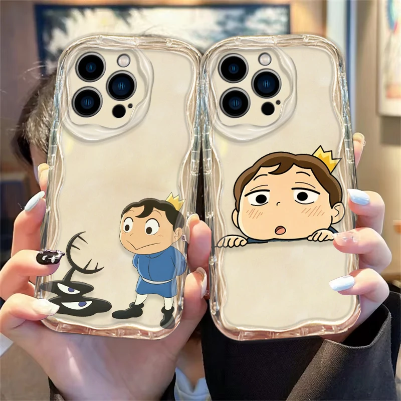 Funda de teléfono de aceite con clasificación de reyes para Apple, iPhone 15, 14, 13, 12, 11 Pro, X, XR, XS, Max Plus, 8, 7 Plus, SE Wave