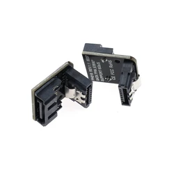 Adaptador SATA Angular 90° Hembra-Macho 7 Pines con Bloqueo