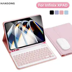 Funda Teclado Infinix XPAD 11'' Cuero PU Bluetooth Inalámbrico