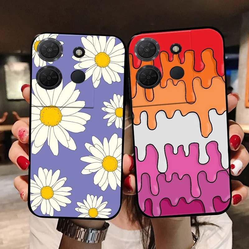 Para TCL 503/403/502 funda trasera de silicona suave a la moda para TCL 501 funda de teléfono TCL503 etui Fundas para TCL 403 lindo - imagen 3