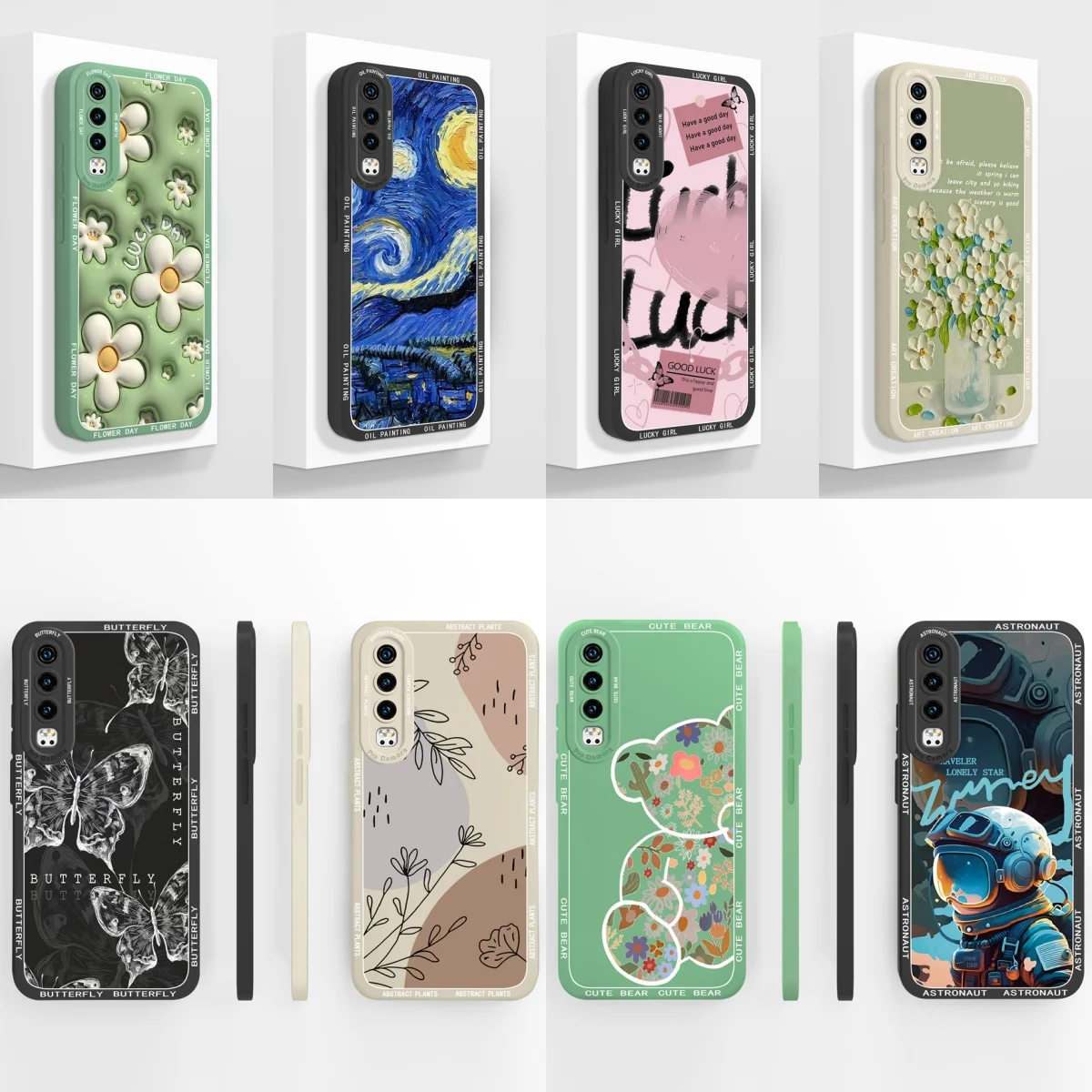 Funda elegante para Huawei P30 Pro Lite, cubierta trasera de caramelo para Huawei P 30 Lite, protección completa anticaída, Fundas suaves de silicona líquida