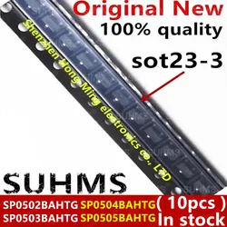 Diodos TVS Protección ESD SP0502/0503/0504/0505 SOT23-3