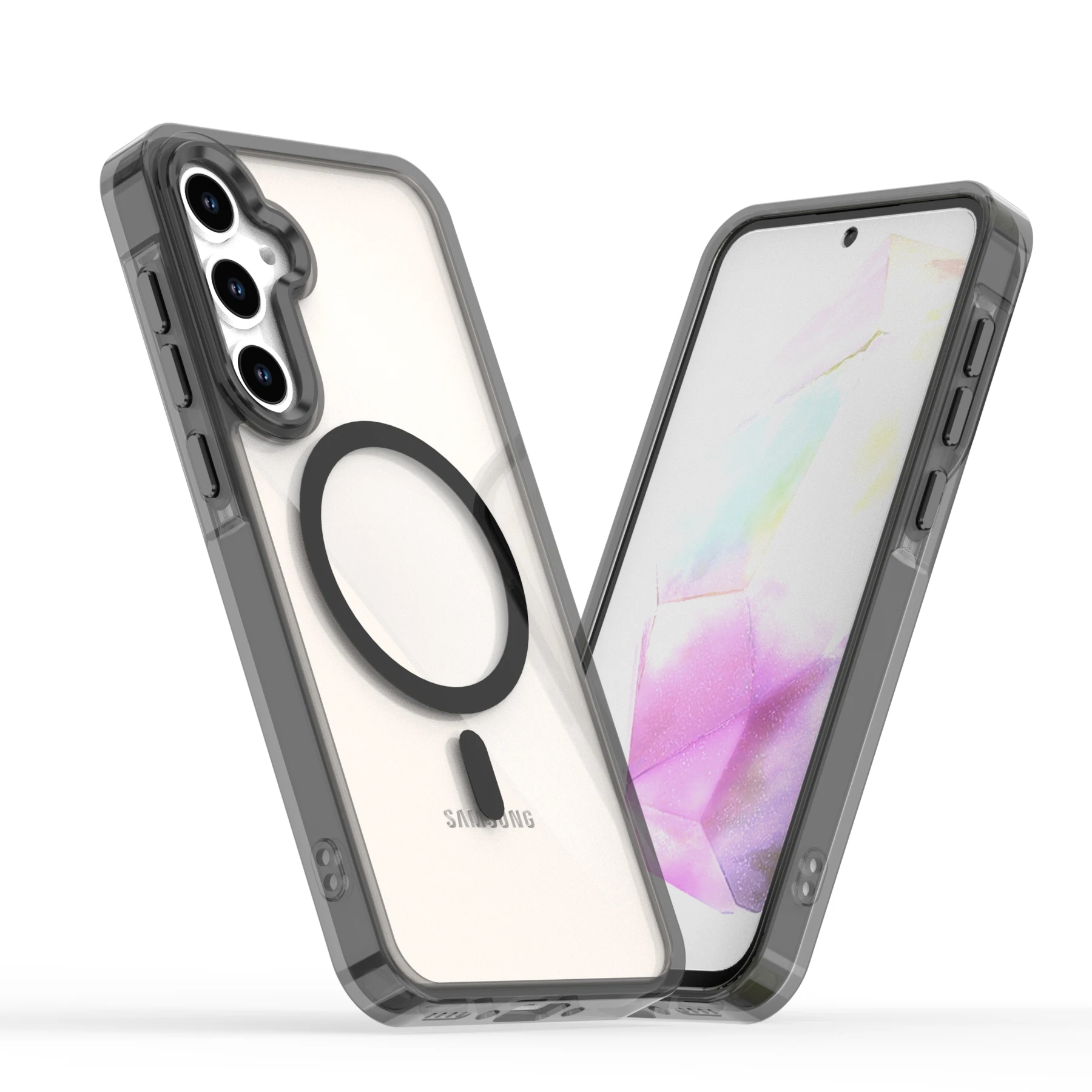 Funda de alta calidad a prueba de golpes para Samsung Galaxy A55 A36 A35 A26 A25 A16 A15 A54 A34 A53 A33 cubierta de carga inalámbrica magnética