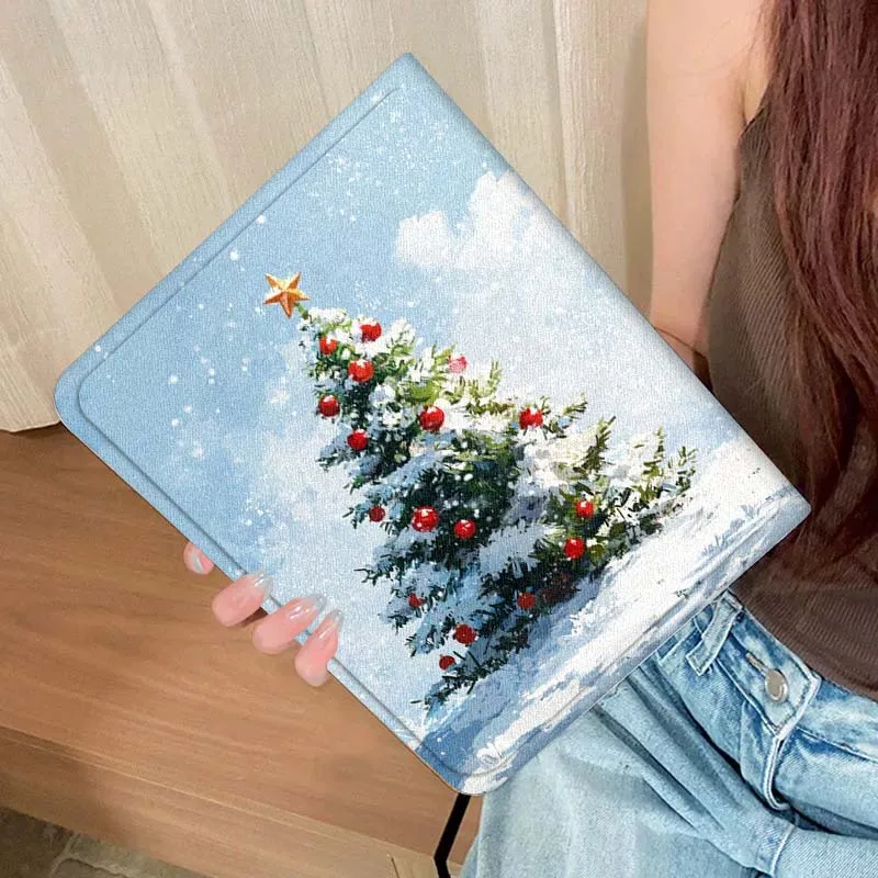Navidad invierno ciervos de nieve para Lenovo Pad Tab Legion Xiaoxin Y900 Y700 K10 M10 P11 3. a generación Pro GT Plus funda para tableta - imagen 5