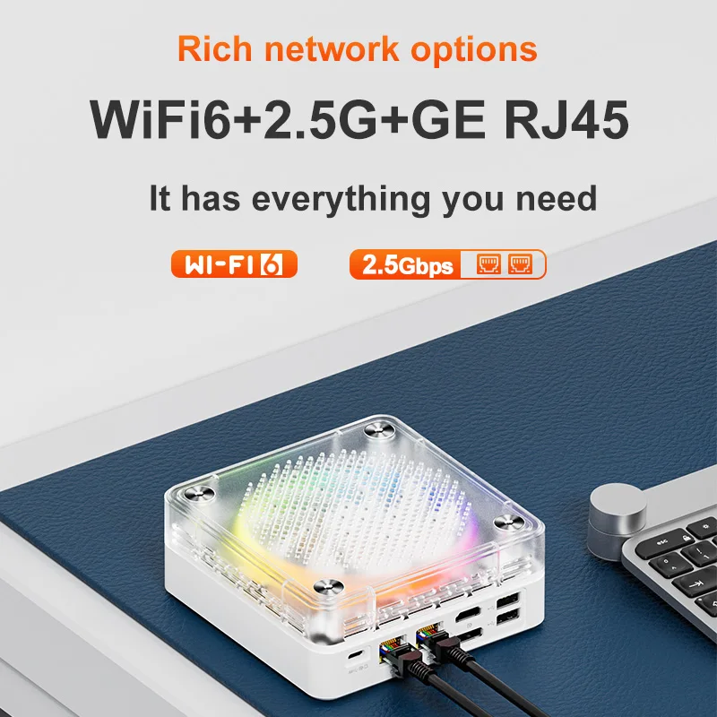 Nuevo MINI PC AMD Ryzen 5 7535HS ligero Windows 11 Pro 8 núcleos 12 hilos DDR5 4800Mhz 256/512GB SSD WIFI6 BT5.2 PC de escritorio gamer - imagen 3