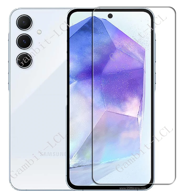 Protector de pantalla de vidrio templado para Samsung Galaxy A55 5G, película protectora de pantalla de 6,64 pulgadas, 3 unidades - imagen 2
